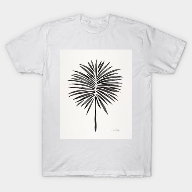 fan palm black T-Shirt by CatCoq